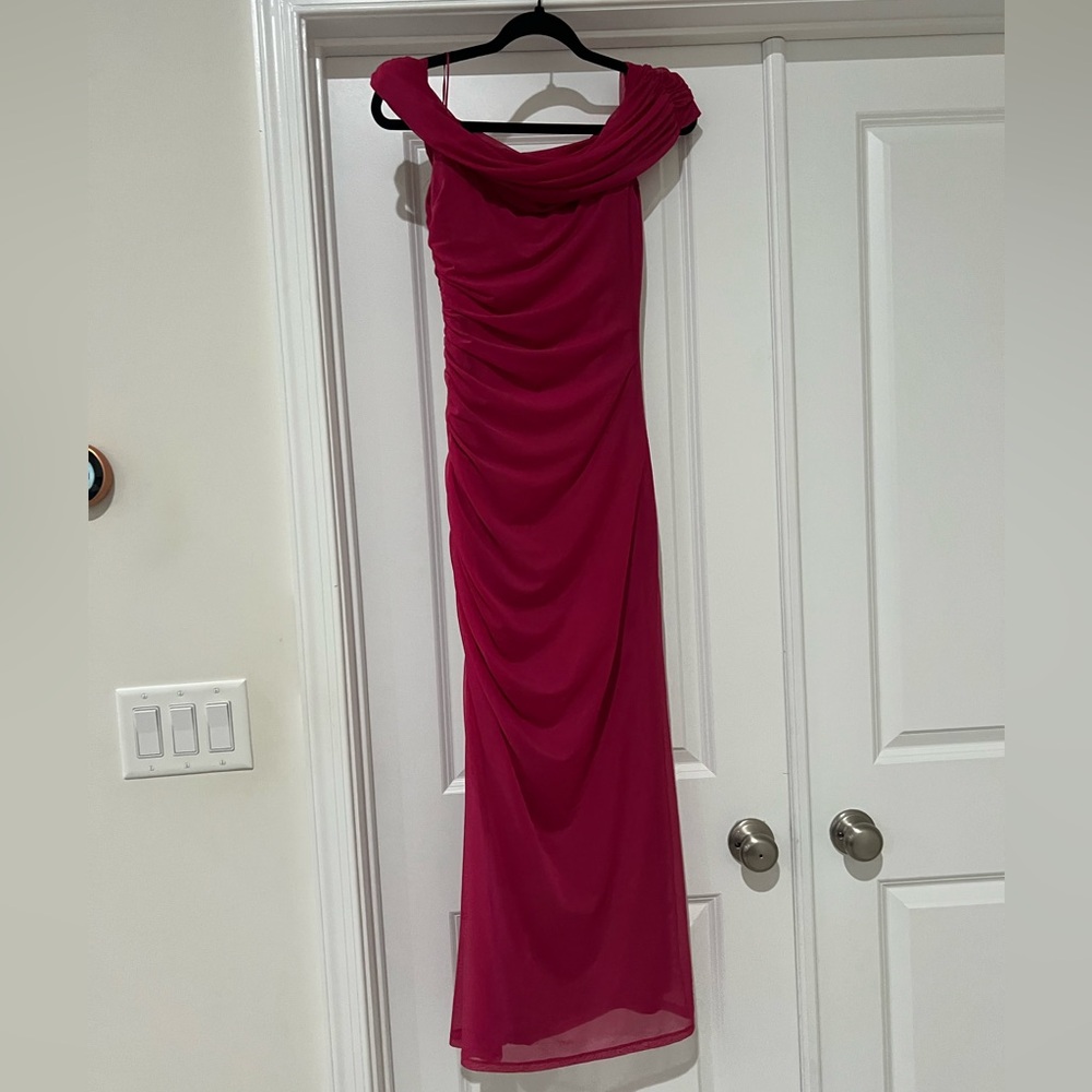 Abercrombie & Fitch Strapless Magenta Dress - Picture 6 of 7